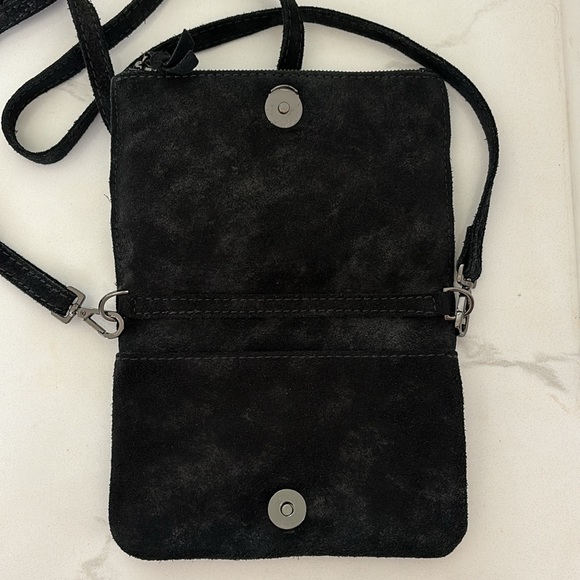 Hammitt Black Suede Mini Crossbody - Picture 3 of 8